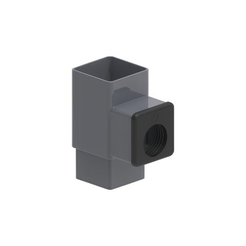 PVC square rainwater diverter