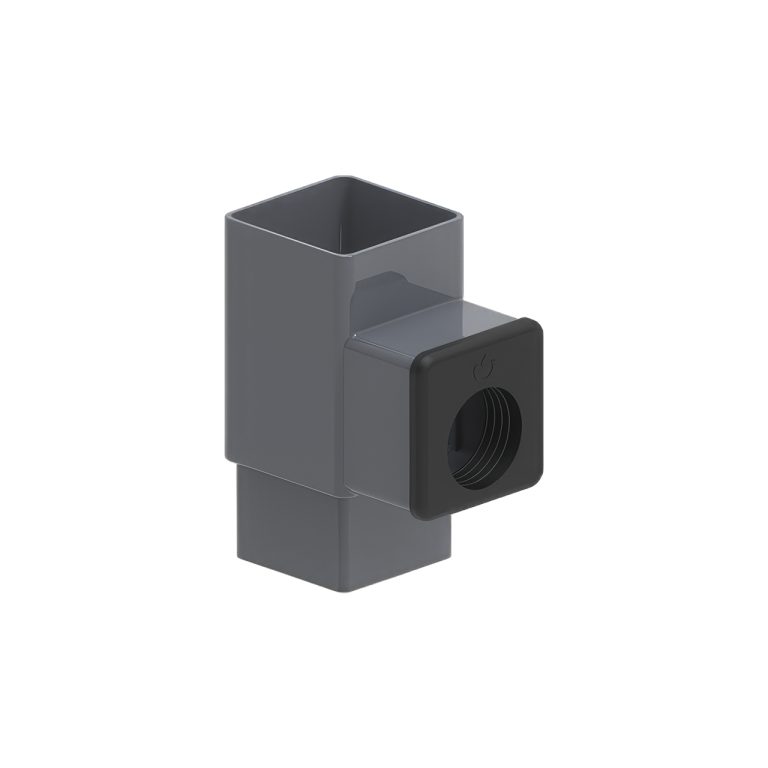 PVC square rainwater diverter