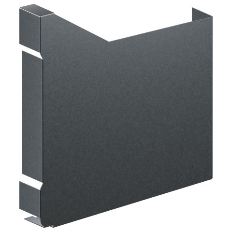 Steel fascia end cap (right/left)